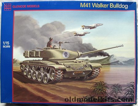 Glencoe 1/15 M41 Walker Bulldog Tank - Suitable for R/C - Austria / Belgium / Brazil / Japan / New Zealand / Taiwan / USA / Vietnam, 09401 plastic model kit